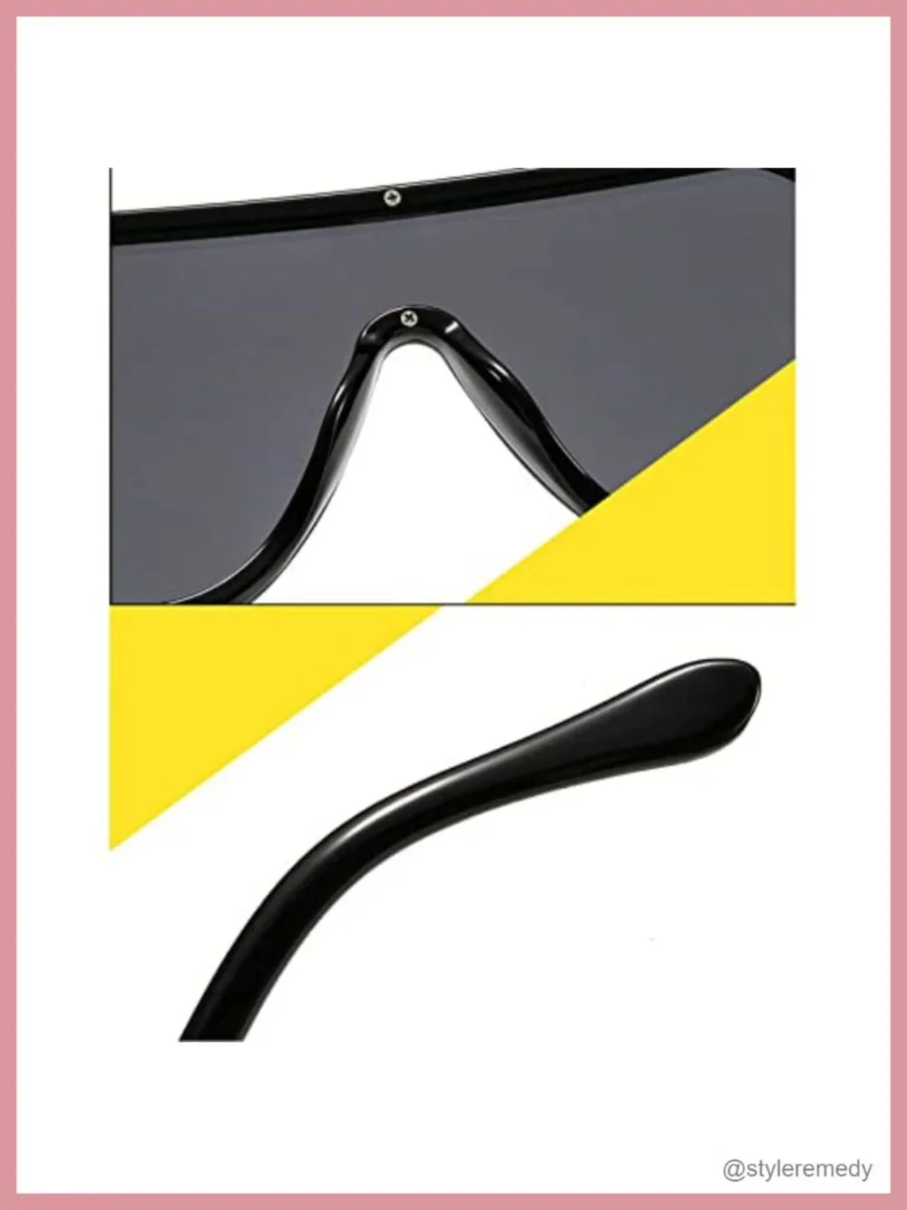 Oversized Square Sunglasses for Men Women Classic Flat Top Goggles